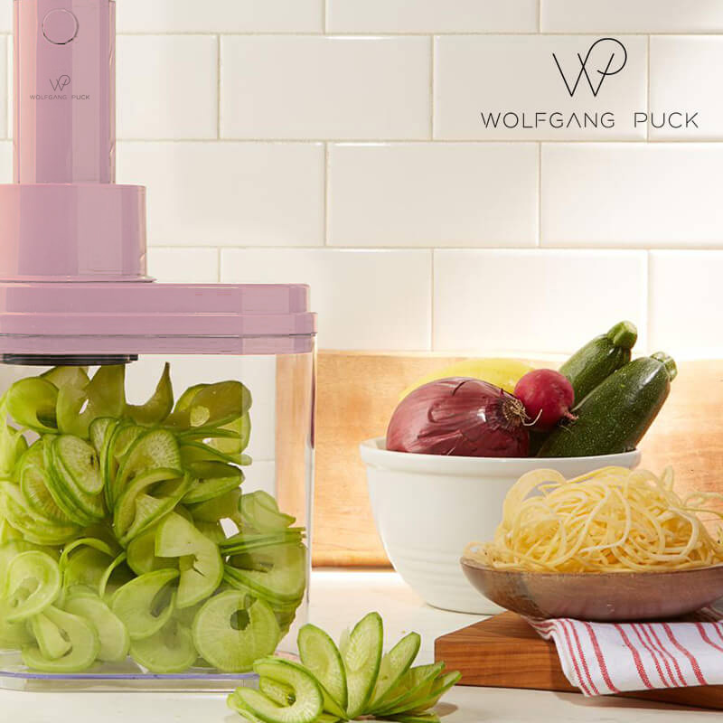 Wolfgang Puck BSPL0010 3in1 Electric Power Spiralizer With 3 Blades